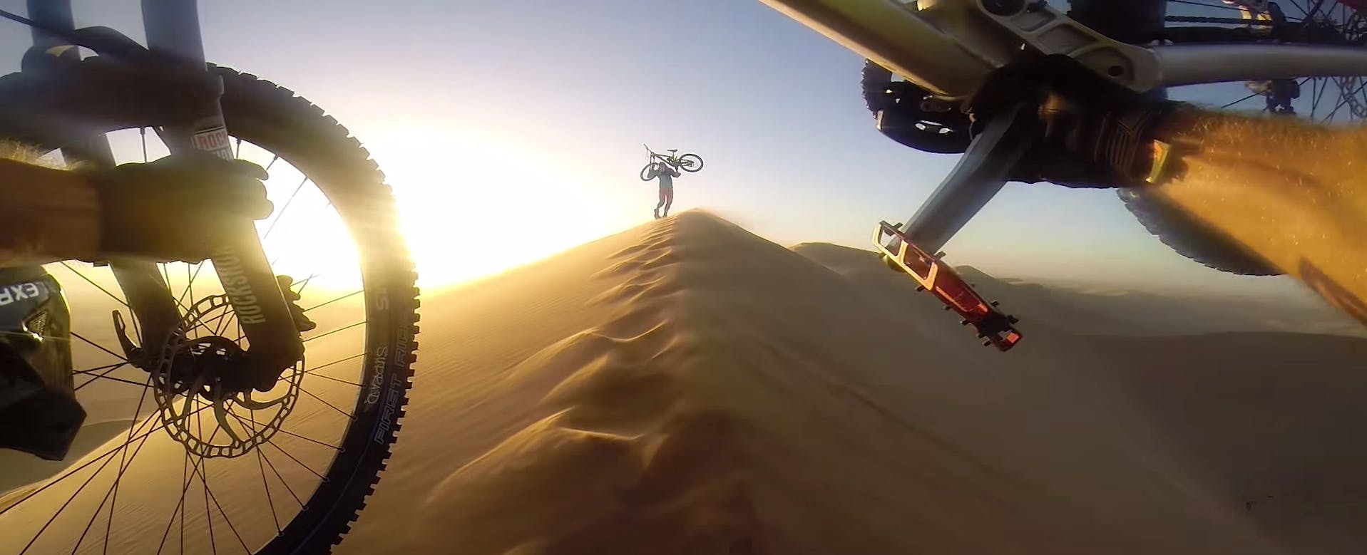 Downhill Dune Biking in Namibia