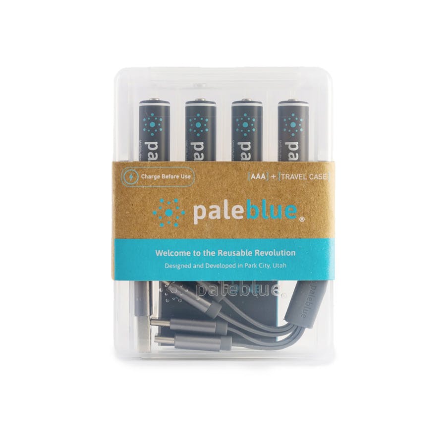 Pale Blue AAA USB-C Rechargeable Batteries 